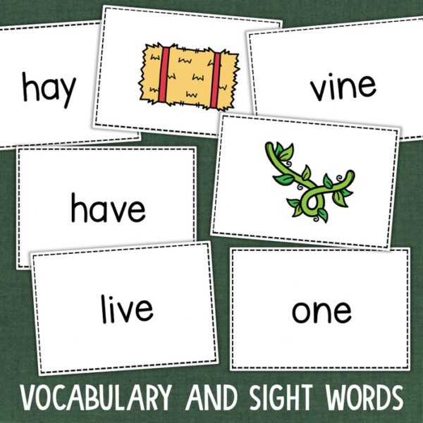 fall vocabulary cards